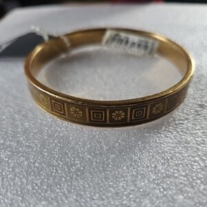 Pilgrim Jewelry Bangle Bracelet Floral & Square‎ Pattern